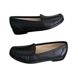 SAS Simplify Shoes Womens Size 7.5 Slim Width Tripad Comfort Black Leather